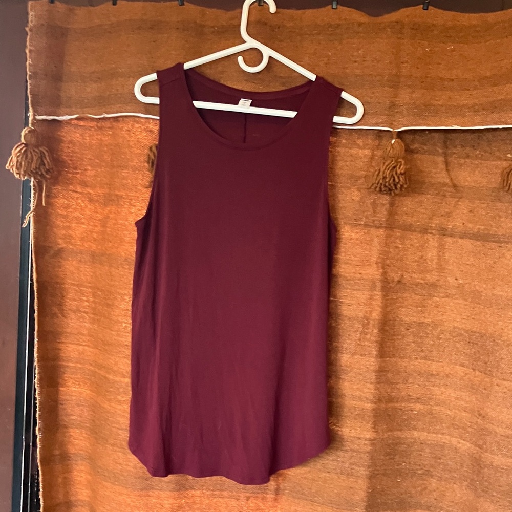 Old Navy Rich Burgundy Tank Top